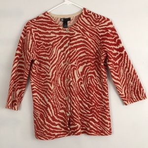 Carole Little lamb wool blend cardigan size M